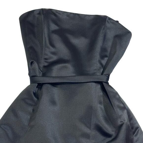 BCBG MaxAzria Black Strapless A-line Dress Size 8 - Picture 2 of 8